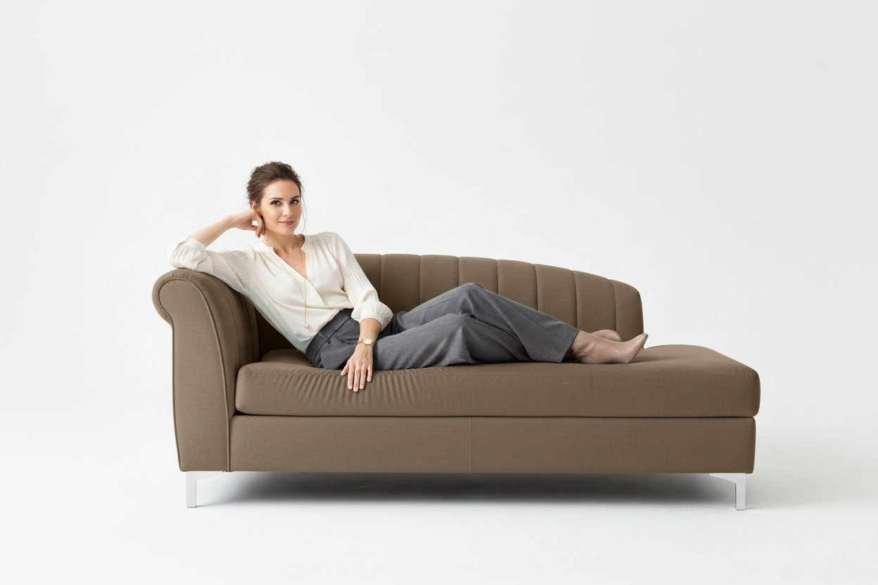 change the sofa color to dark beige